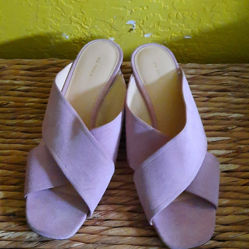 Baby Pink Slide Heels